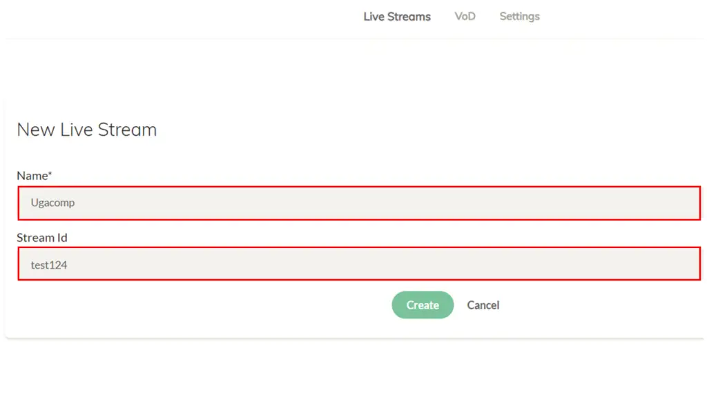 OBS settings for RTMP broadcast to Ant Media Player