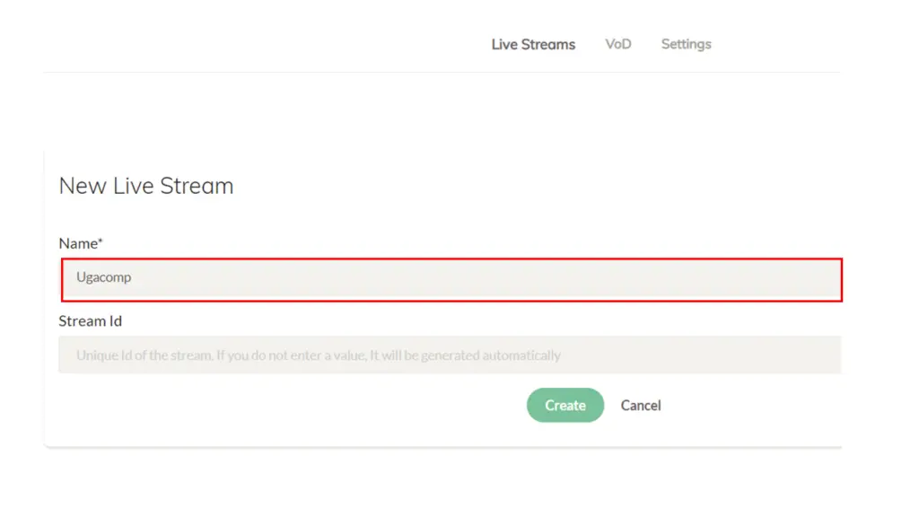 OBS settings for RTMP broadcast to Ant Media Player